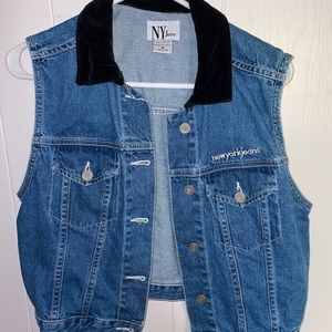 NY denim vest